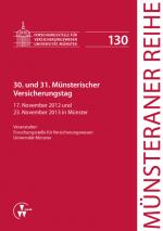 Cover-Bild 30. und 31. Münsterischer Versicherungstag