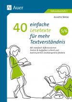 Cover-Bild 40 einfache Lesetexte für mehr Textverständnis 5-6
