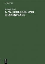 Cover-Bild A. W. Schlegel und Shakespeare