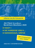 Cover-Bild Abitur-Paket Nordrhein-Westfalen 2020. Deutsch Grundkurs - Königs Erläuterungen: