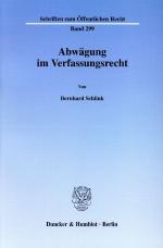 Cover-Bild Abwägung im Verfassungsrecht.