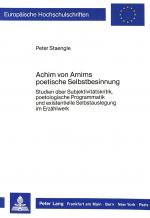 Cover-Bild Achim von Arnims poetische Selbstbesinnung