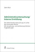 Cover-Bild Administrativuntersuchung / Interne Ermittlung