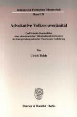 Cover-Bild Advokative Volkssouveränität.