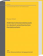 Cover-Bild AGB-Gerichtsstandsklauseln im deutsch-amerikanischen Handelsverkehr