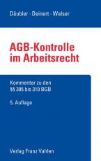 Cover-Bild AGB-Kontrolle im Arbeitsrecht