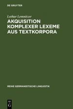 Cover-Bild Akquisition komplexer Lexeme aus Textkorpora