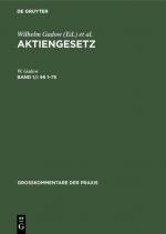 Cover-Bild Aktiengesetz / §§ 1–75