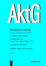 Cover-Bild Aktiengesetz / §§ 319-327