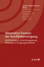 Cover-Bild Alternative Formen der Konfliktbereinigung