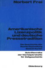 Cover-Bild Amerikanische Lizenzpolitik und deutsche Pressetradition