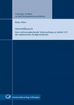 Cover-Bild Amtsmißbrauch