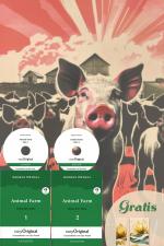 Cover-Bild Animal Farm / Farm der Tiere - 2 Teile (2 Bücher + 2 MP3-Audio-CD + exklusive Extras) - Frank-Lesemethode