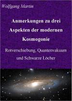 Cover-Bild Anmerkungen zu drei Aspekten der modernen Kosmogonie
