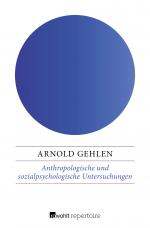 Cover-Bild Anthropologische und sozialpsychologische Untersuchungen