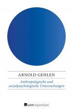 Cover-Bild Anthropologische und sozialpsychologische Untersuchungen