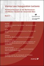 Cover-Bild Antrittsvorlesungen an der Rechtswissen- schaftlichen Fakultät der Universität Wien