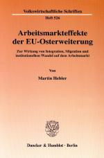 Cover-Bild Arbeitsmarkteffekte der EU-Osterweiterung.