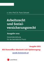 Cover-Bild Arbeitsrecht und Sozialversicherungsrecht 2021