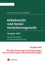 Cover-Bild Arbeitsrecht und Sozialversicherungsrecht 2023