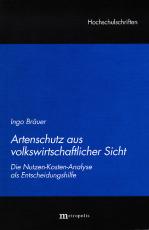 Cover-Bild Artenschutz aus volkswirtschaftlicher Sicht