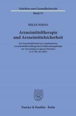Cover-Bild Arzneimitteltherapie und Arzneimittelsicherheit.