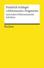 Cover-Bild "Athenaeum"-Fragmente und andere frühromantische Schriften
