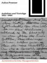 Cover-Bild Aufsätze und Vorträge 1931-1980