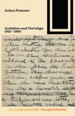 Cover-Bild Aufsätze und Vorträge 1931 – 1980