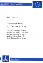 Cover-Bild Augenermüdung und Beanspruchung