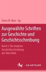 Cover-Bild Ausgewählte Schriften zur Geschichte und Geschichtsschreibung