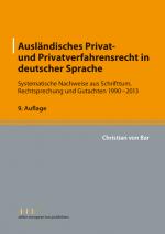Cover-Bild Ausländisches Privat- und Privatverfahrensrecht in deutscher Sprache