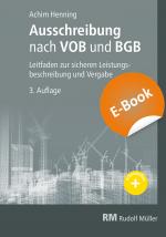 Cover-Bild Ausschreibung nach VOB und BGB - E-Book (PDF)
