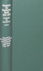 Cover-Bild Ausschüsse für Strafprozeßrecht und Strafrechtsangleichung (1934-1941)