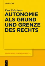 Cover-Bild Autonomie als Grund und Grenze des Rechts