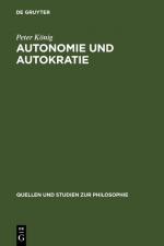 Cover-Bild Autonomie und Autokratie