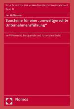 Cover-Bild Bausteine für eine "umweltgerechte Unternehmensführung"