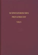 Cover-Bild Bd. VII/1: Obligationenrecht. Besondere Vertragsverhältnisse 1. Halbband
