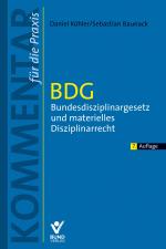 Cover-Bild BDG - Bundesdisziplinargesetz und materielles Disziplinarrecht