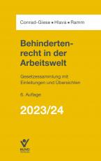 Cover-Bild Behindertenrecht in der Arbeitswelt 2023/24
