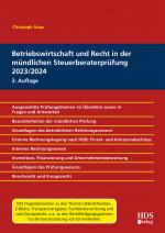 Cover-Bild Betriebswirtschaft und Recht in der mündlichen Steuerberaterprüfung 2023/2024