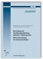 Cover-Bild Beurteilung der Sprödbruchgefährdung gelochter Stahltragwerke - Weiterentwicklung der Analysemethoden