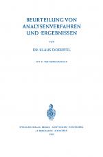 Cover-Bild Beurteilung von Analysenverfahren und -Ergebnissen