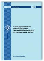 Cover-Bild Bewertung überarbeiteter Rechengrundlagen zur Wärmeleitfähigkeit im Zuge der Novellierung von EN 1992-1-2. Abschlussbericht