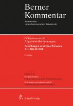 Cover-Bild Beziehungen zu dritten Personen. Art. 110-113 OR
