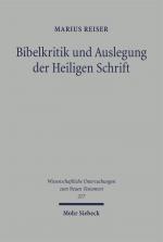 Cover-Bild Bibelkritik und Auslegung der Heiligen Schrift