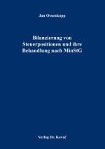 Cover-Bild Bilanzierung von Steuerpositionen und ihre Behandlung nach MinStG