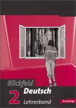 Cover-Bild Blickfeld Deutsch. Arbeitsbuch für das Gymnasium (Klassen 5-10)