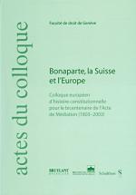 Cover-Bild Bonaparte, la Suisse et l'Europe