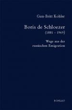 Cover-Bild Boris de Schloezer (1881-1969)